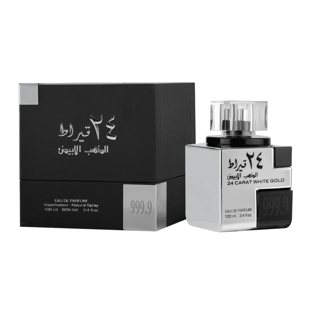 Lattafa 24 Carat White Gold – 100ml Eau de Parfum
