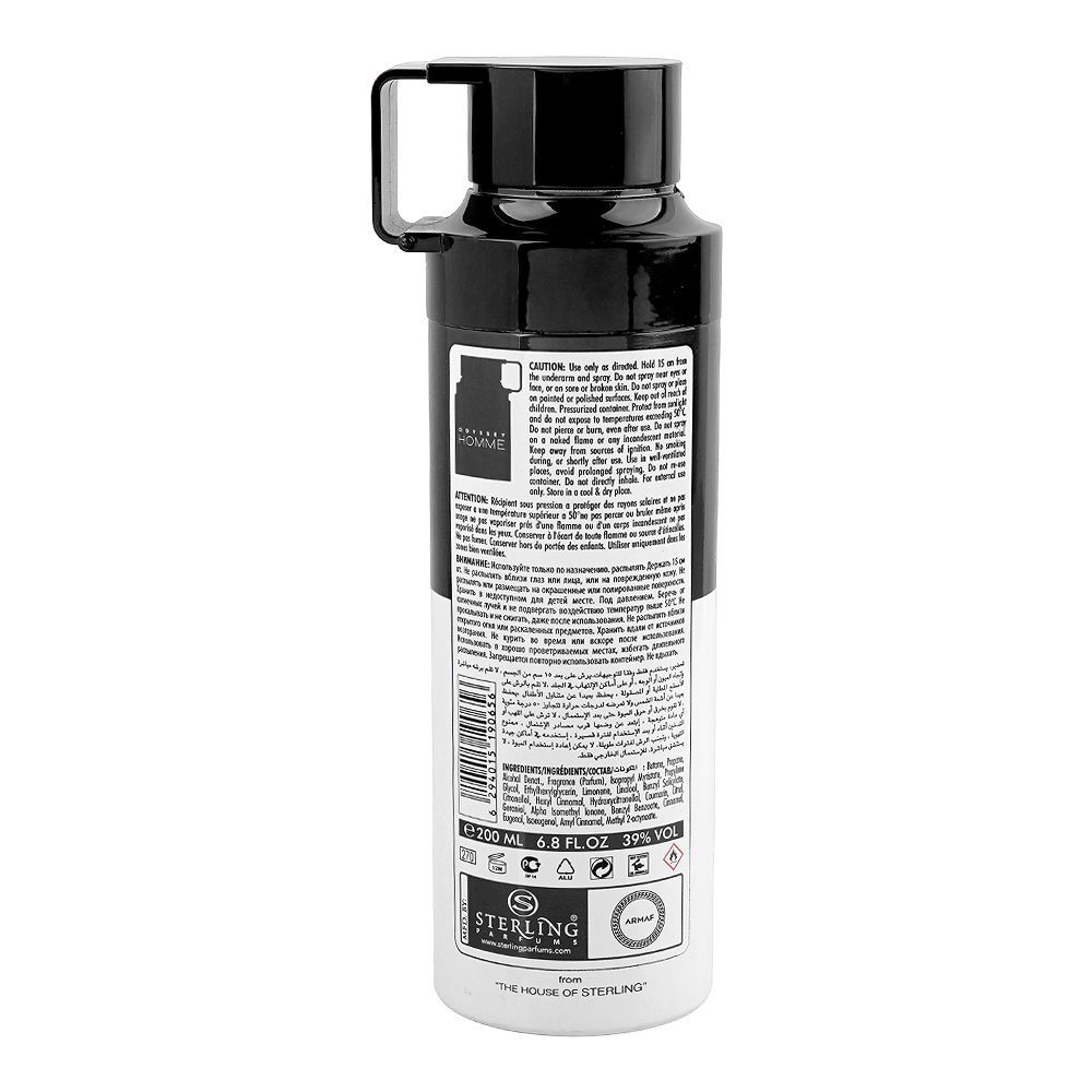 Armaf Odyssey Homme White Edition Body Spray 200ml for men